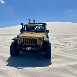 Jeep Exploring the Dunes at Witzands Aquifer Nature Reserve