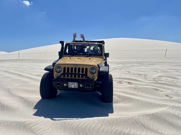 Jeep Exploring the Dunes at Witzands Aquifer Nature Reserve