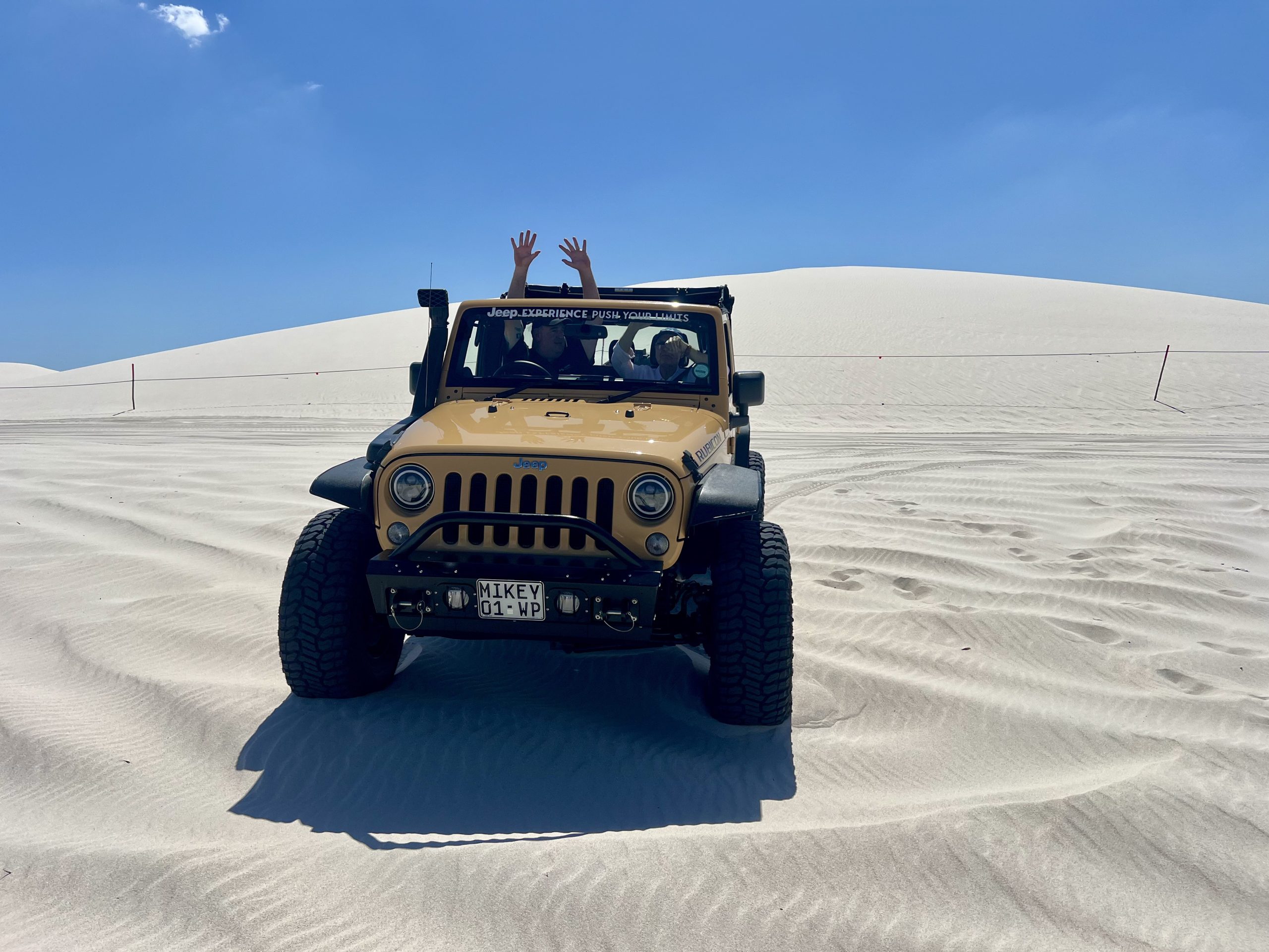 Jeep Exploring the Dunes at Witzands Aquifer Nature Reserve