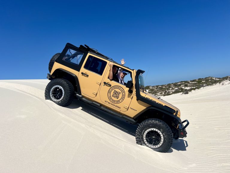 4X4 Off-Road Driving on the Sandy Dunes